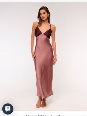 The A&F Julia Slip Tie-Back Maxi Dress